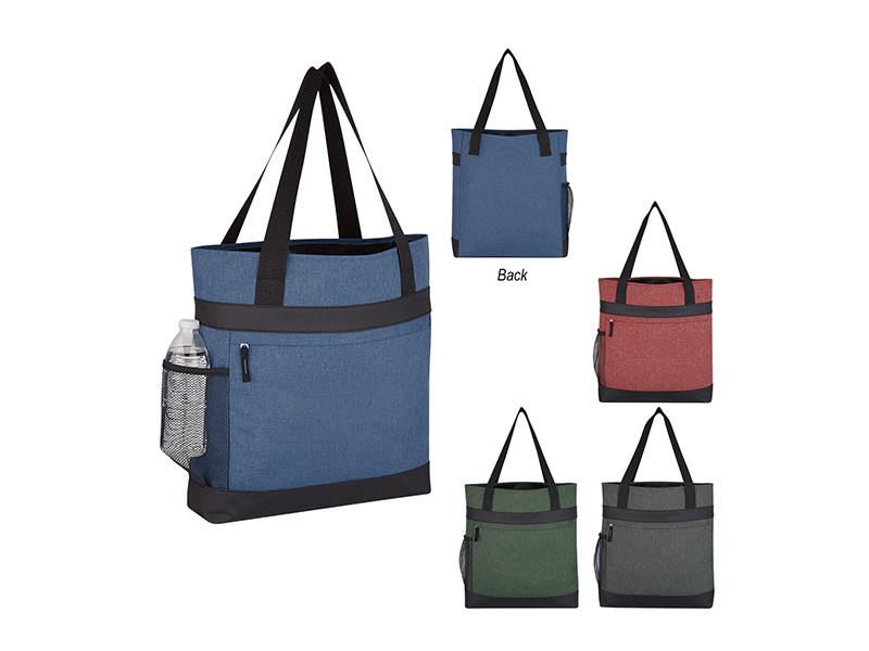 Hidden Zipper Polyester Tote Bag