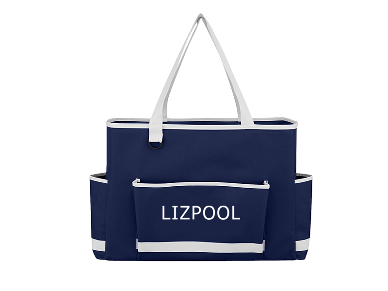 Tri-pocket Polyester Tote Bag