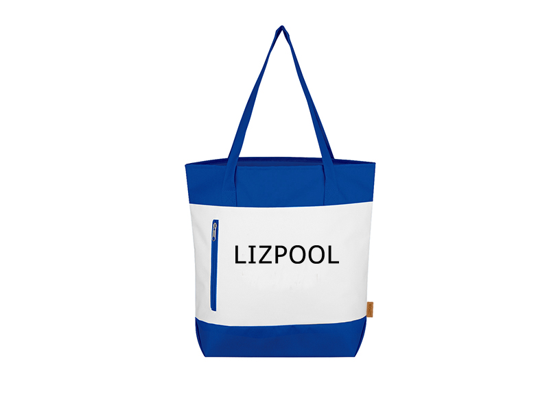 Zippered Pocket Cotton Tote Bag